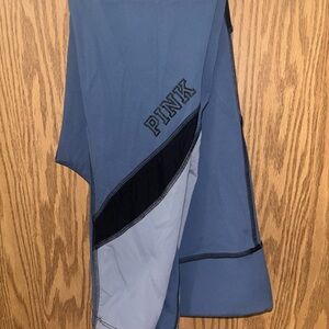Blue and Black PINK Leggings